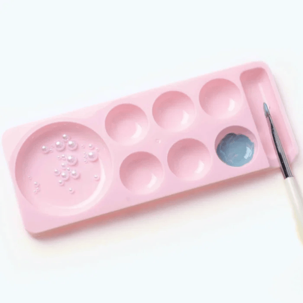 Palette de mélange rose