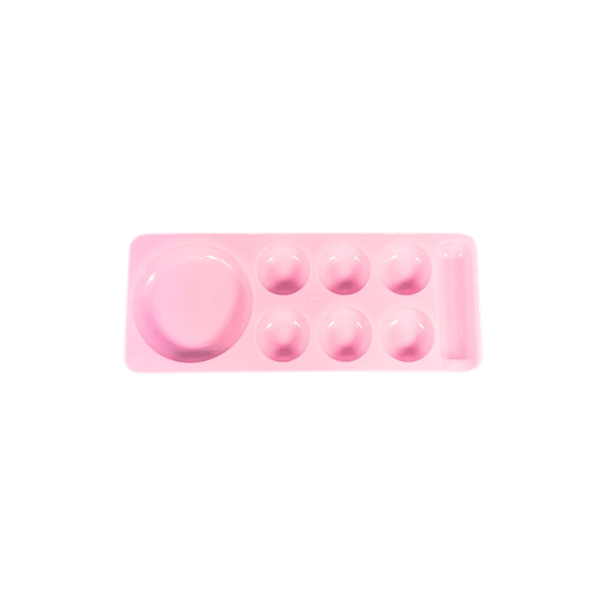 Palette de mélange rose