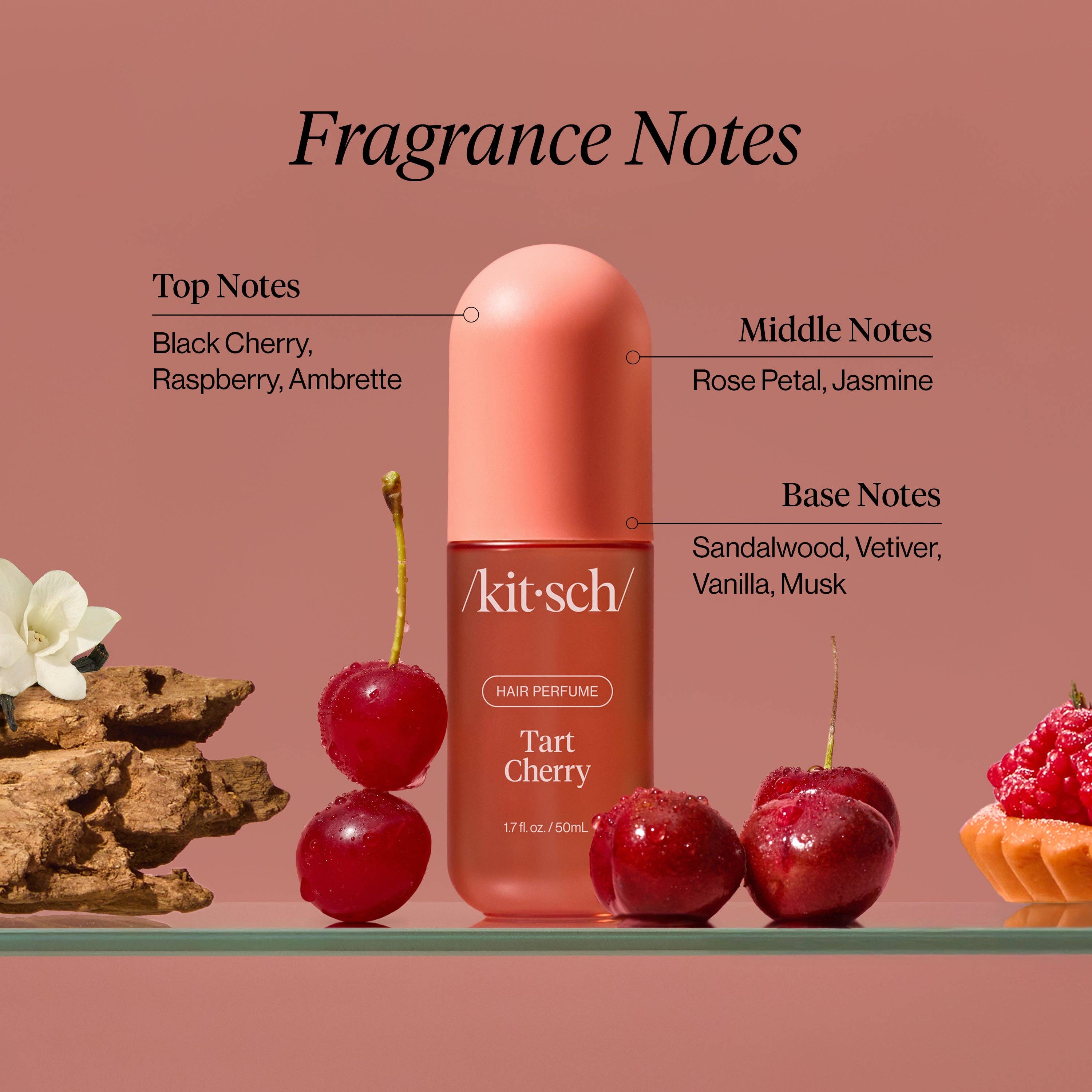 Parfum pour cheveux à la cerise acidulée