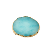 Pierre ronde en résine pour nail art Turquoise