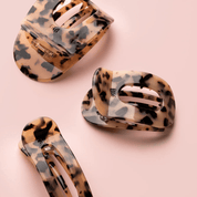 Pince à cheveux Flat Clips Brun foncé