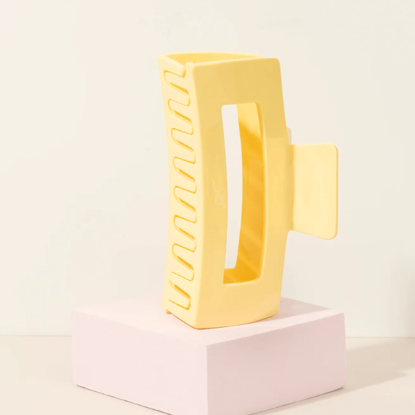 Pince à cheveux Jaune beurre Petite