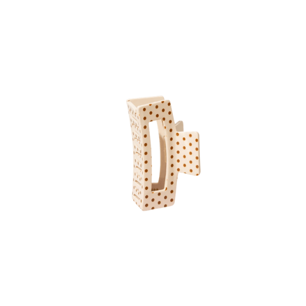 Pince à cheveux Polka Dot Beige Petite