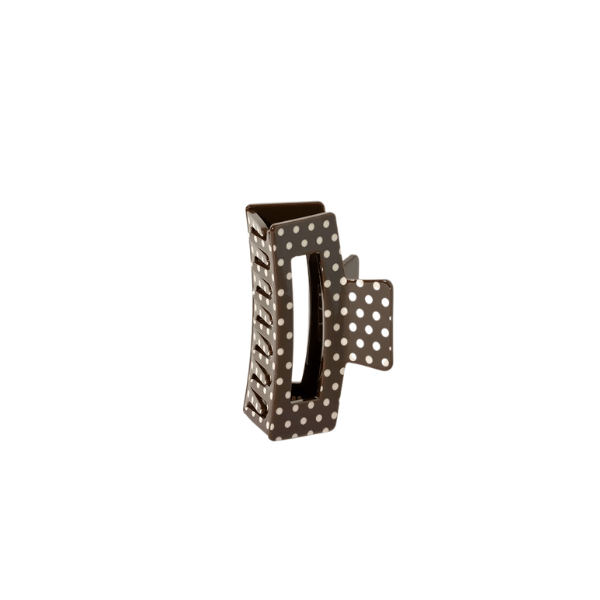 Pince à cheveux Polka Dot Brun Petite