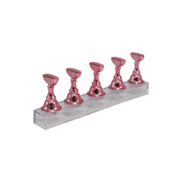 Présentoir pour Faux Ongles Magnétique Rose Métallisé