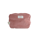 Pink Corduroy Cosmetic Bag 