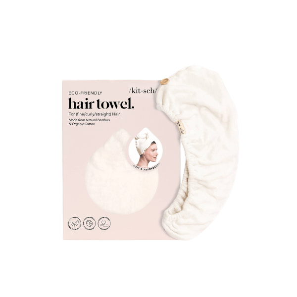 Serviette sèche-cheveux à séchage rapide Ivoire