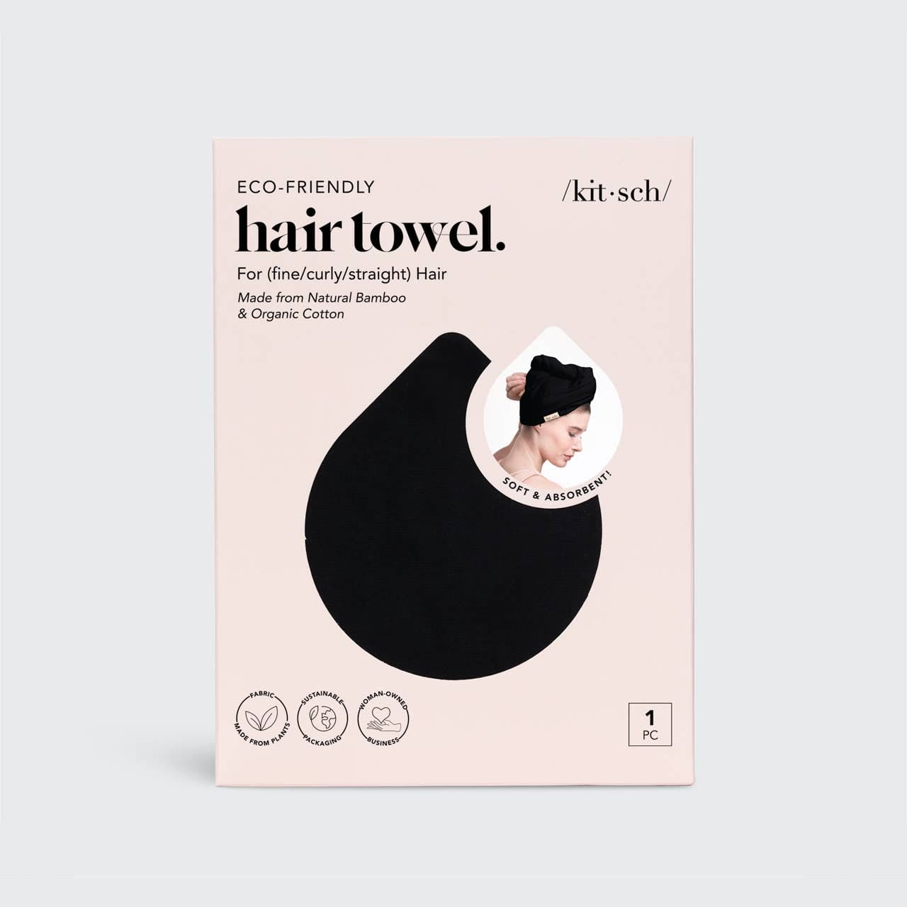 Serviette sèche-cheveux à séchage rapide