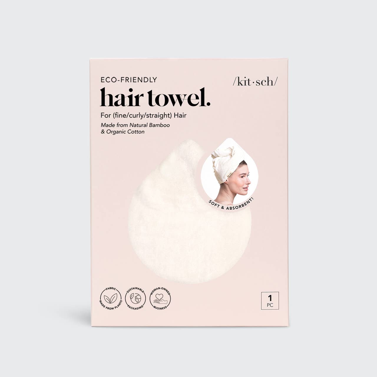 Serviette sèche-cheveux à séchage rapide
