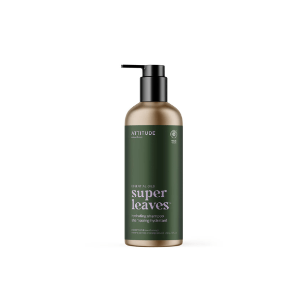 Shampoing hydratant - Menthe poivrée & orange douce Super Leaves 473 ml