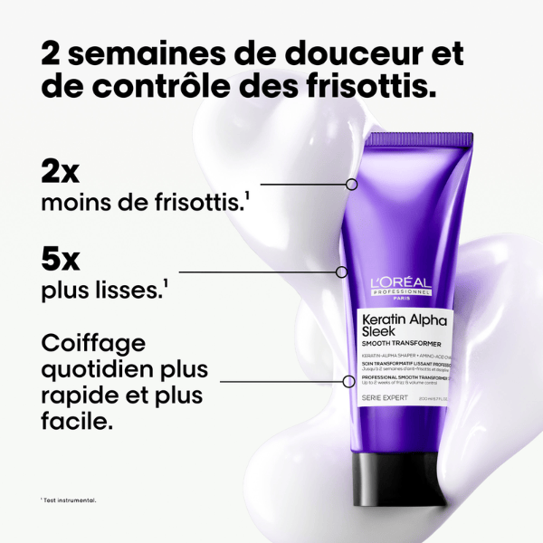 Traitement Smooth Transformer Keratin Alpha Sleek - Boutique du Cheveu