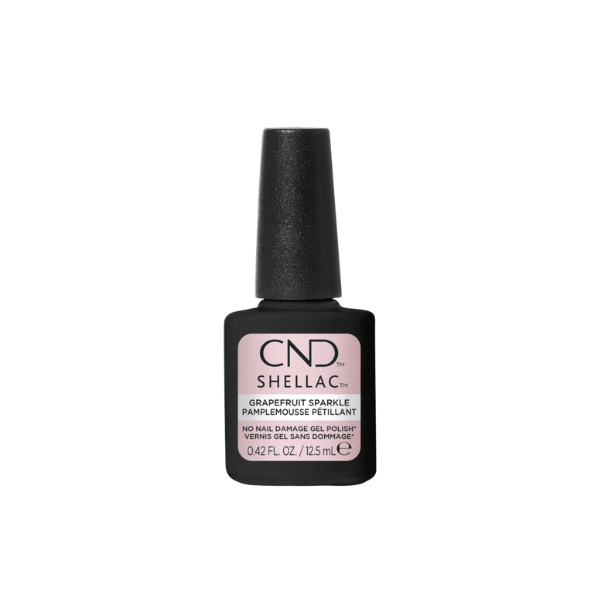 Vernis UV Shellac Grapefruit Sparkle - Boutique du Cheveu
