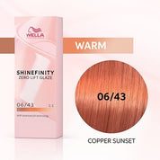 Coloration demi-permanente Shinefinity - Wella 06/43