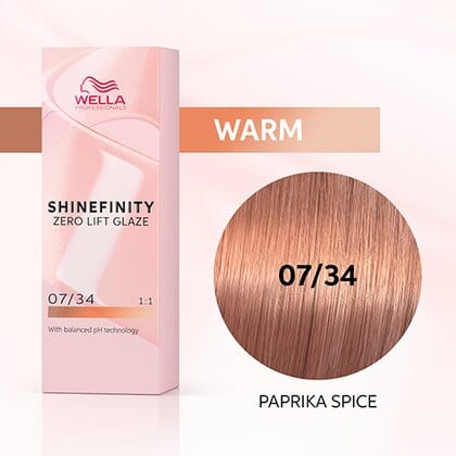 Coloration demi-permanente Shinefinity - Wella 07/34