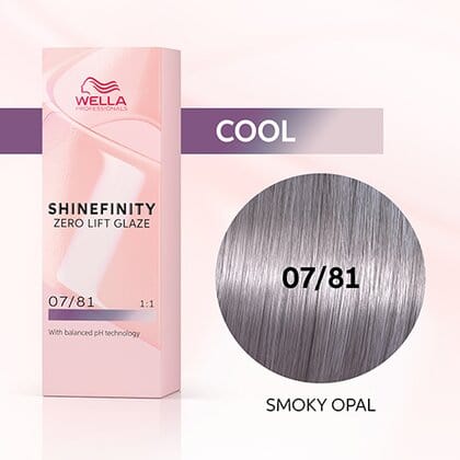 Coloration demi-permanente Shinefinity - Wella 07/81