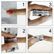 Papillotes d'aluminium pour dissolvant à vernis CND